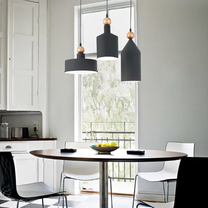 Stijlvolle Grijze Hanglamp Triade - Ideal Lux - Modern Design - E27 Fitting 2