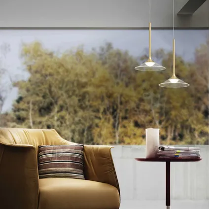 Moderne Gouden Hanglamp Tristan - Ideal Lux - LED - Sfeervolle Verlichting voor Binnen 2