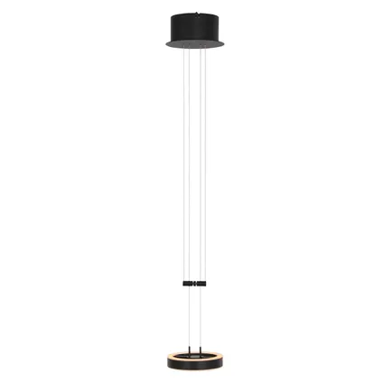 Hanglamp met ronde lamp zwart Steinhauer Piola Metaal 3