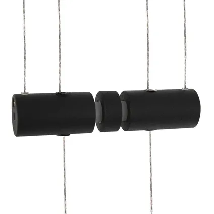 Hanglamp met ronde lamp zwart Steinhauer Piola Metaal 5