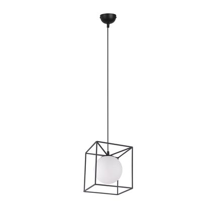 Industriële Hanglamp Gabbia - Metaal - Zwart