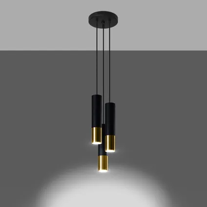 Hanglamp modern loopez goud 4