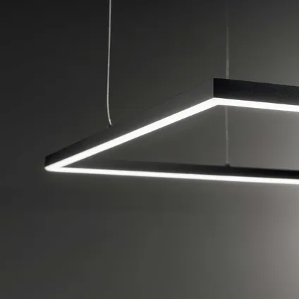 Ideal Lux - Oracle slim - Hanglamp - Aluminium - LED - Zwart 2