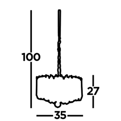 Hanglamp Sigma Metaal Ø35cm Chroom 3