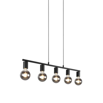 Reality Lampe Suspendue - Métal - Industriel - E27 - L:85cm - Noir