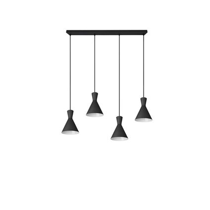 Reality Lampe Suspendue - Métal - Industriel - E14 - L:20cm - Noir