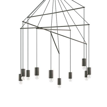 Ideal Lux - Pop - Hanglamp - Metaal - E27 - Zwart