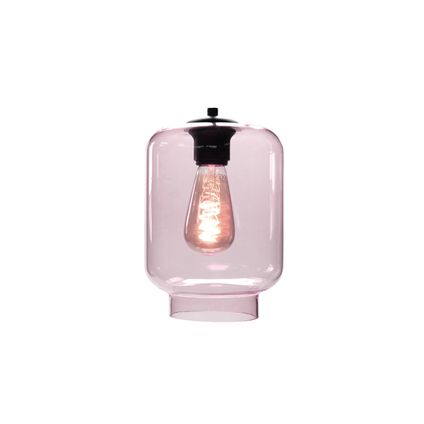 Industriële Glazen Highlight Fantasy Vaso E27 Hanglamp - Roze