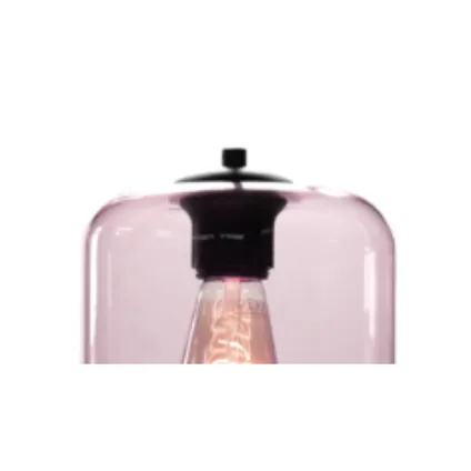 Industriële Glazen Highlight Fantasy Vaso E27 Hanglamp - Roze 2