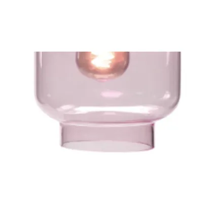 Industriële Glazen Highlight Fantasy Vaso E27 Hanglamp - Roze 3