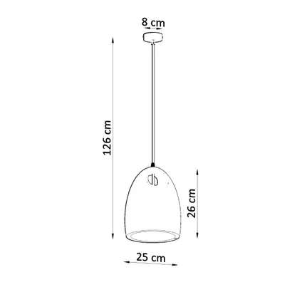 Luminastra Lampe Suspendue - Métal - Moderne - E27 - L:25cm - Blanc 4