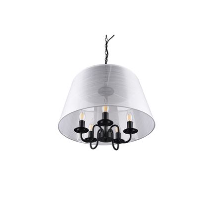 Reality Lampe Suspendue - Métal - Industriel - E14 - L:150cm - Noir