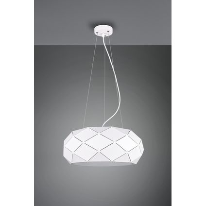 Moderne Hanglamp Zandor - Metaal - Wit