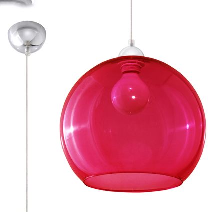 Hanglamp minimalistisch ball rood