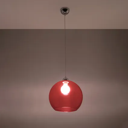 Hanglamp minimalistisch ball rood 3
