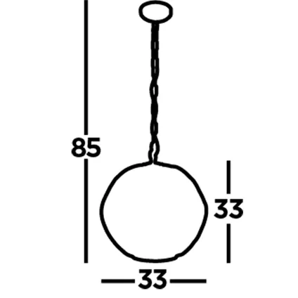 Hanglamp Finesse Metaal Ø31,5cm Zwart 3