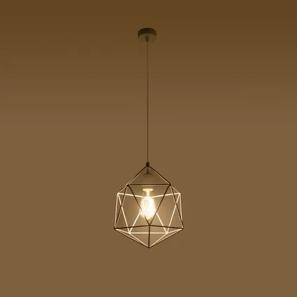 Luminastra Lampe Suspendue - Métal - Industriel - E27 - L:30cm - Blanc 3