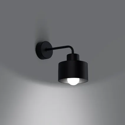 Luminastra Applique - Métal - Moderne - E27 - L:22cm - Noir 4