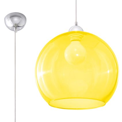 Hanglamp minimalistisch ball geel
