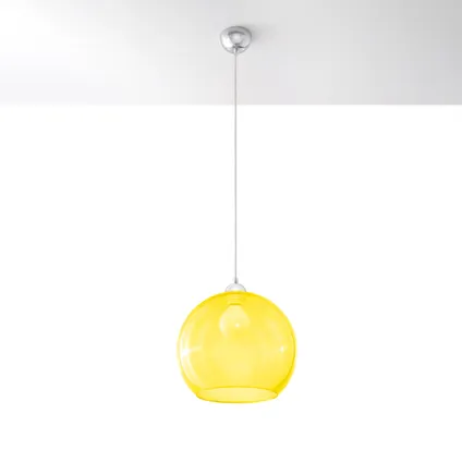 Hanglamp minimalistisch ball geel 2