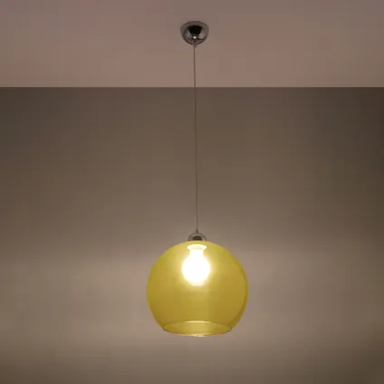 Hanglamp minimalistisch ball geel 3