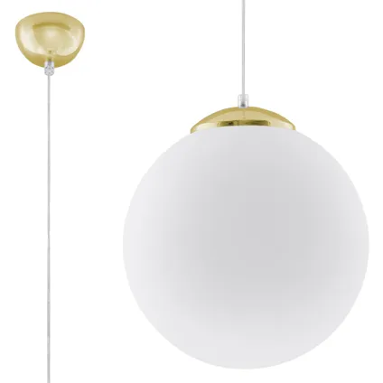 Luminastra Lampe Suspendue - Métal - Minimaliste - E27 - L:30cm - Or