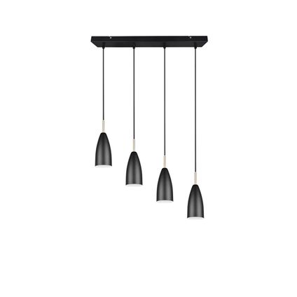 Reality Lampe Suspendue - Métal - Industriel - E14 - L:9cm - Noir