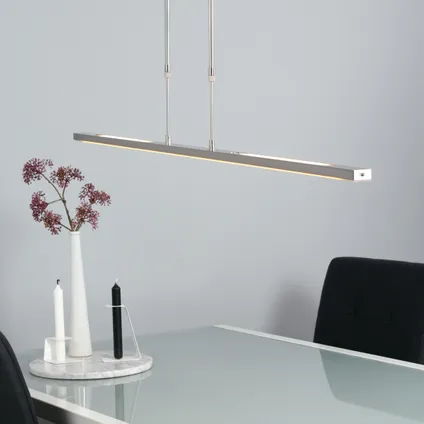 Steinhauer Lampe De Table - Plastique - Moderne - Ingebouwd (LED) - L:122cm - Argent 2