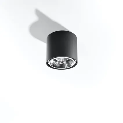 Plafondlamp modern tiube zwart 2