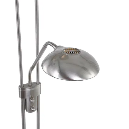 Staande vloerlamp met leesarm Mexlite Biron Staal 5