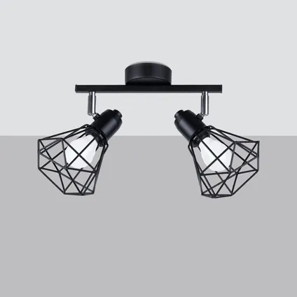 Plafondlamp modern artemis zwart 3