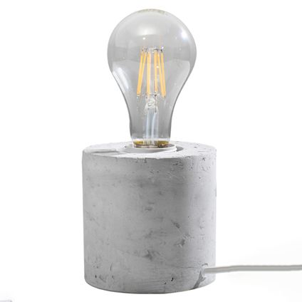 Luminastra Lampe De Table - Métal - Industriel - E27 - L:10cm - Gris