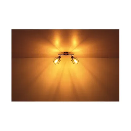 Plafondlamp 6-lichts - ø 78,5 cm | Zwart | E27 | Metalen roosterkap 5