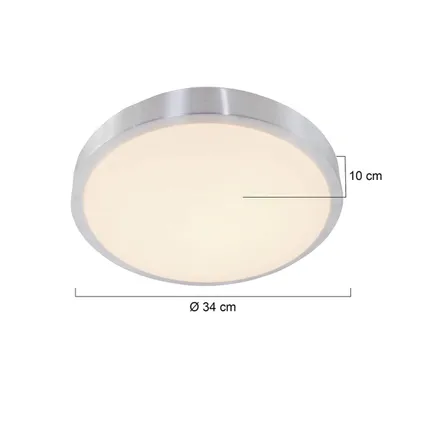 Badkamer plafondlamp Mexlite Ceiling and wall Staal 5