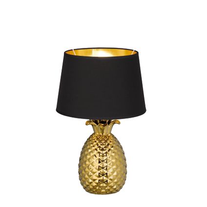 Moderne Tafellamp Pineapple - Kunststof - Goud