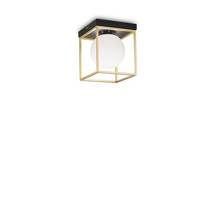 Ideal Lux - Lingotto - Plafondlamp - Metaal - E14 - Messing