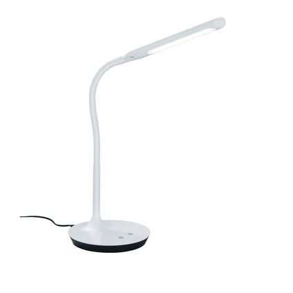 Trio Lampe De Table - Plastique - Moderne - LED - L:41cm - Blanc