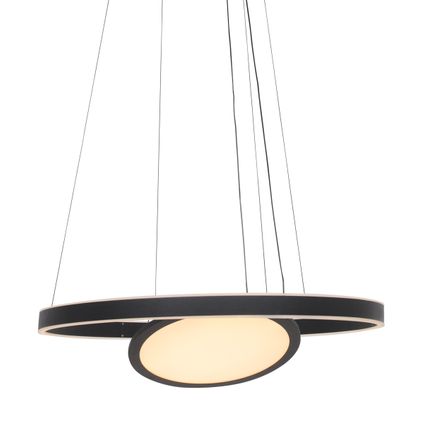 Moderne ringhanglamp Steinhauer Ringlux Zwart