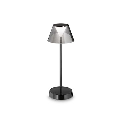 Moderne Ideal Lux Metalen Lolita LED Tafellamp - Zwart