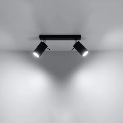 Plafondlamp modern ring zwart 3