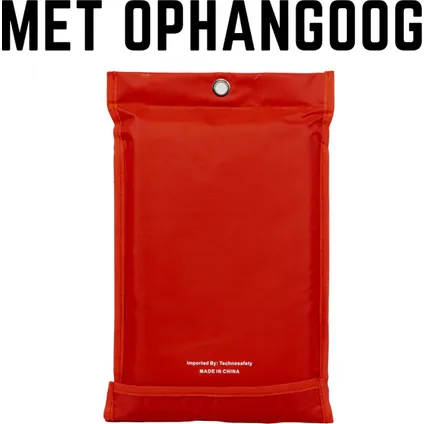 Technosafety Blusdeken 100 x 100 cm Softbag – Branddeken met ophangoog – normering 1869:2019 4