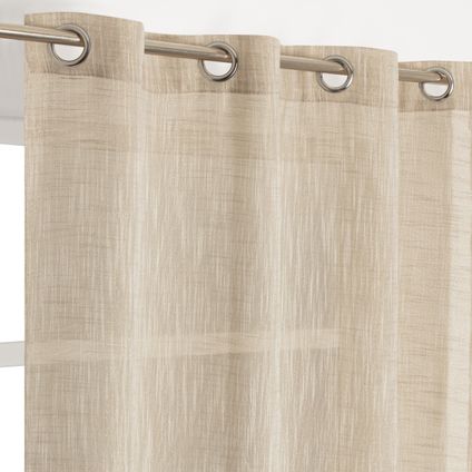 Voilage Isidore taupe doré 140 x 240 cm