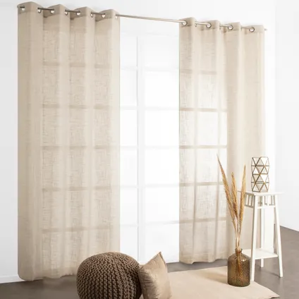Voilage Isidore taupe doré 140 x 240 cm 3