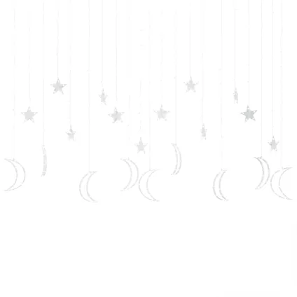 vidaXL Guirlande lumineuse étoile et lune avec télécommande 345 3