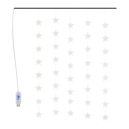 vidaXL Guirlande lumineuse à étoiles LED 200LED Blanc chaud