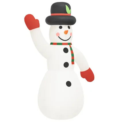 vidaXL Sneeuwpop opblaasbaar met LED's 370 cm 3