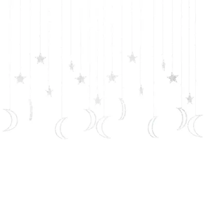 vidaXL Guirlande lumineuse étoile et lune avec télécommande 345 3
