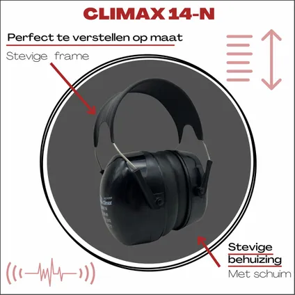 Climax Cache-oreilles 14-P - Avec bandeau - 28dB 5