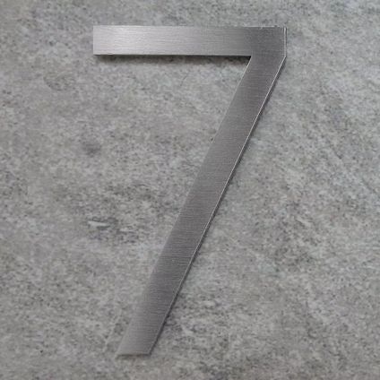 Numéro de maison-7-Logixbox-acier inoxydable-bâton, ne perce pas-12cm-Lumière