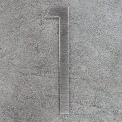 Numéro de maison-1-Logixbox-acier inoxydable-bâton, ne perce pas-7,5cm-Lumière